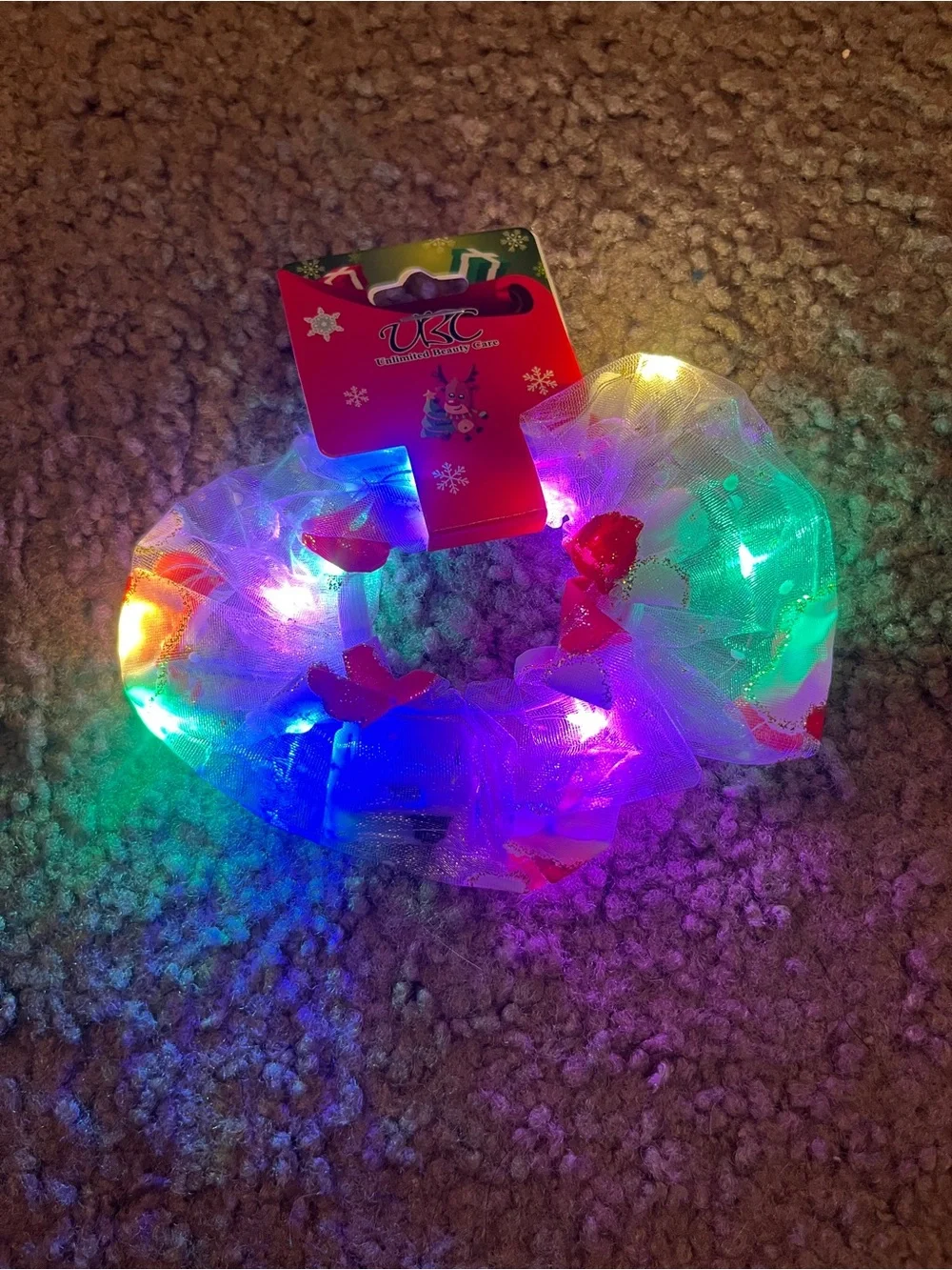 Sheer Light-Up Kids Scrunchie
